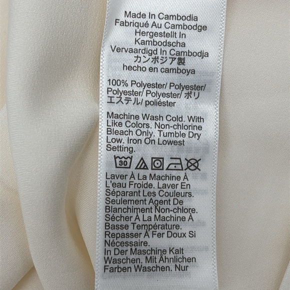 J Crew Factory Shiny v neck adjustable strap camisole in Ivory size 2X NWT CC937 - Picture 5 of 11